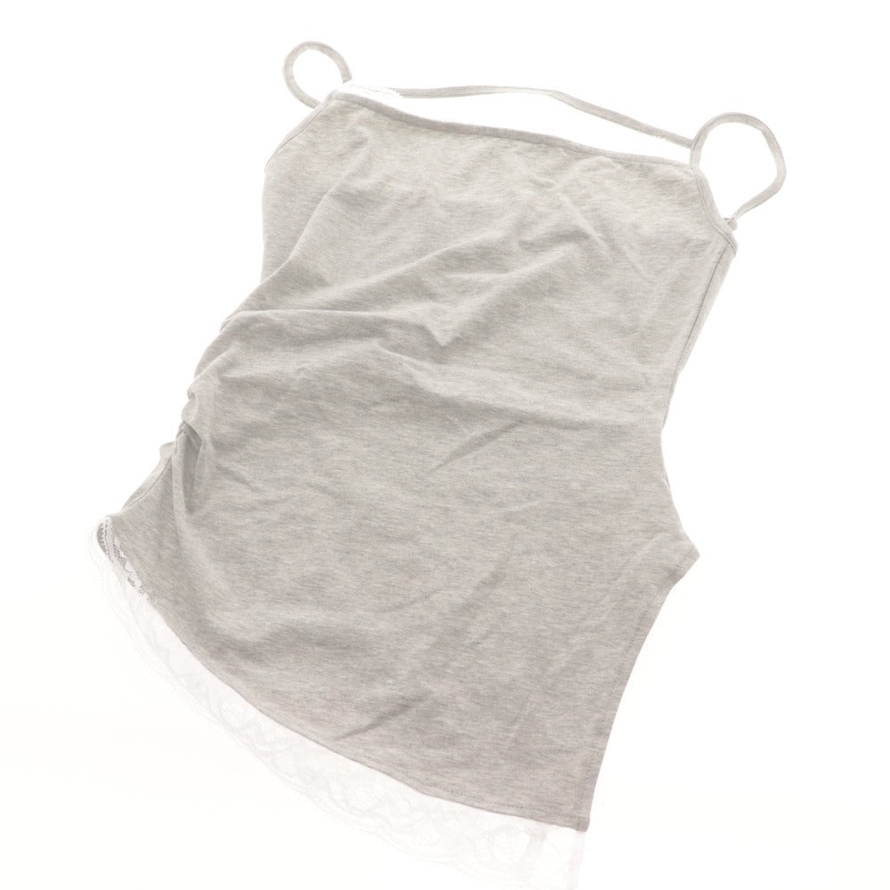 ■ YILON Three-Piece Hooded Cardigan, Camisole, Skirt Set, Women's Free Size, Light Gray, Unused