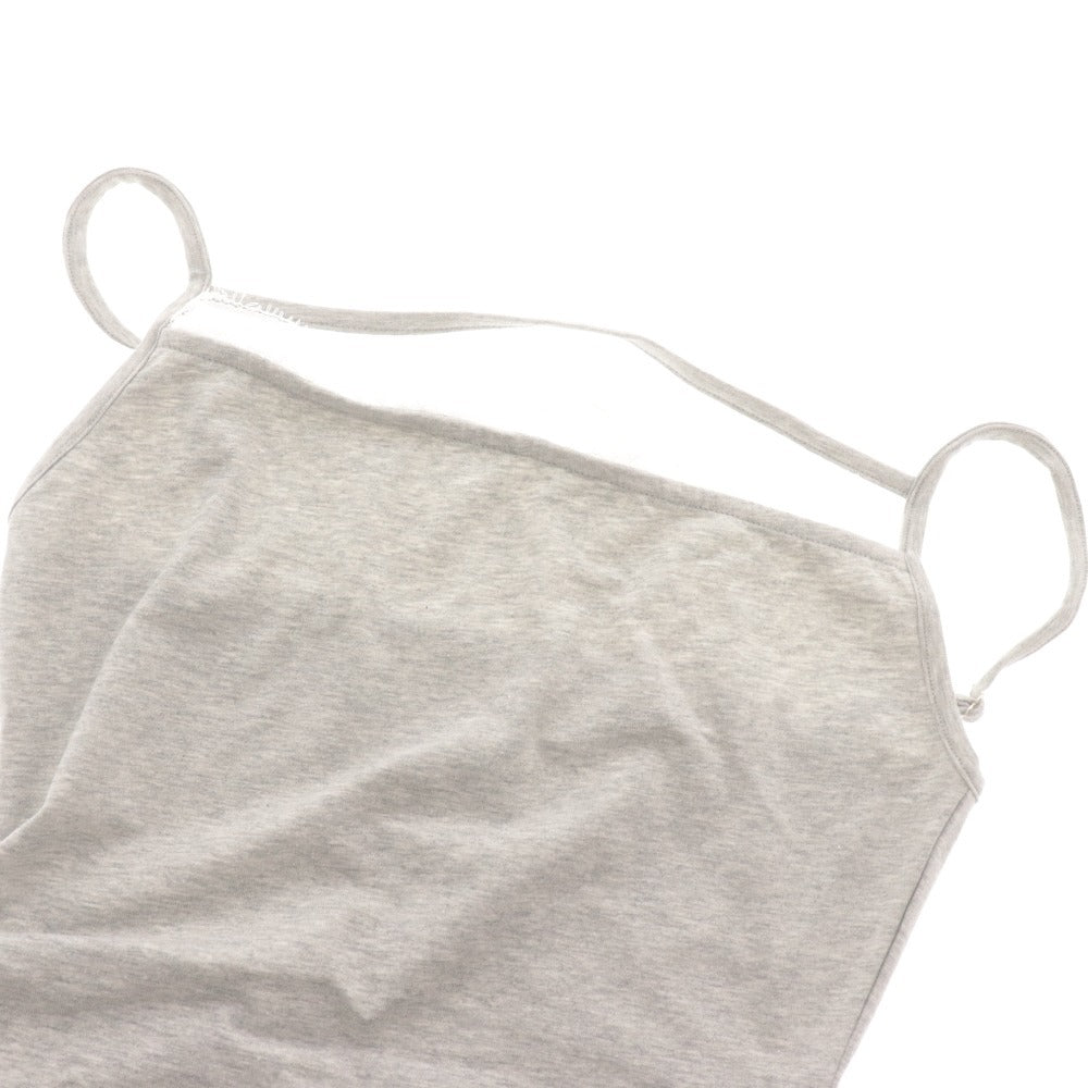 ■ YILON Three-Piece Hooded Cardigan, Camisole, Skirt Set, Women's Free Size, Light Gray, Unused