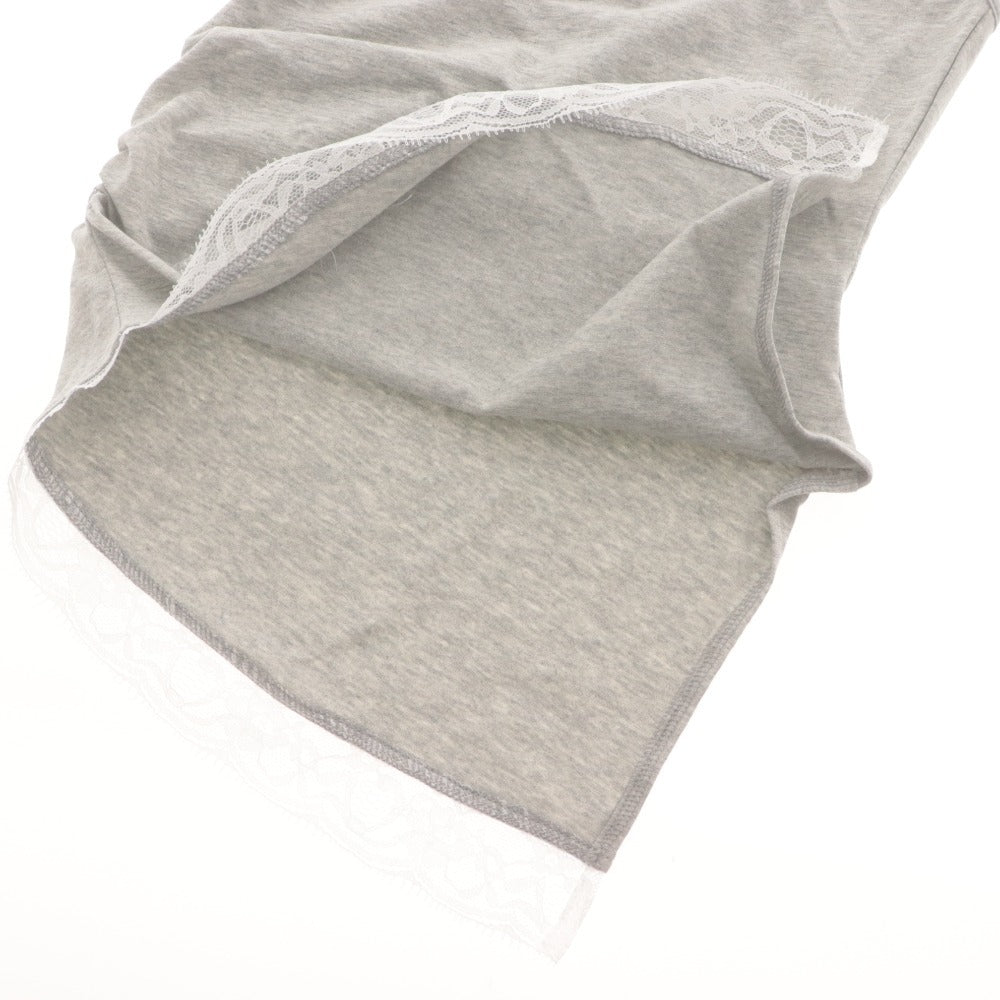 ■ YILON Three-Piece Hooded Cardigan, Camisole, Skirt Set, Women's Free Size, Light Gray, Unused