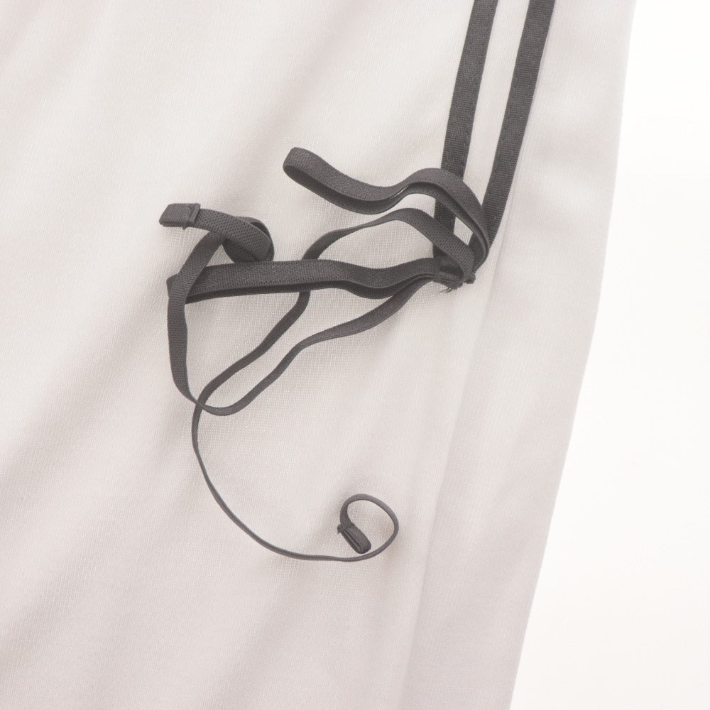 ■ スナイデル SNIDEL UVカットパンツ ボトムス ドロスト ライン リボン LUMISHADE レディース フリー ホワイト タグ付き 未使用