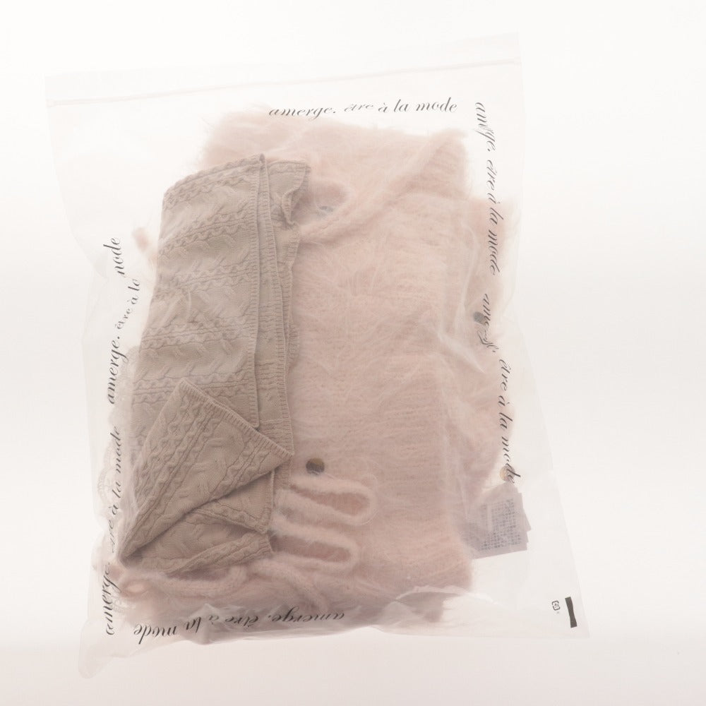 ■ Amerju Amerju 3-Piece Set Top Bottom Skirt Camisole Women's M Pink Beige With Tags Unused