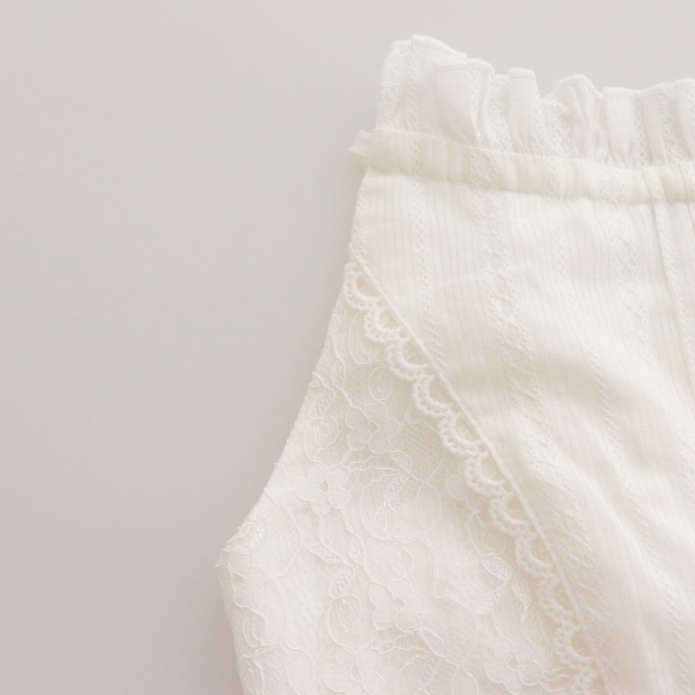 ■ YILON Long Dress Camisole Lace Women's One Size White