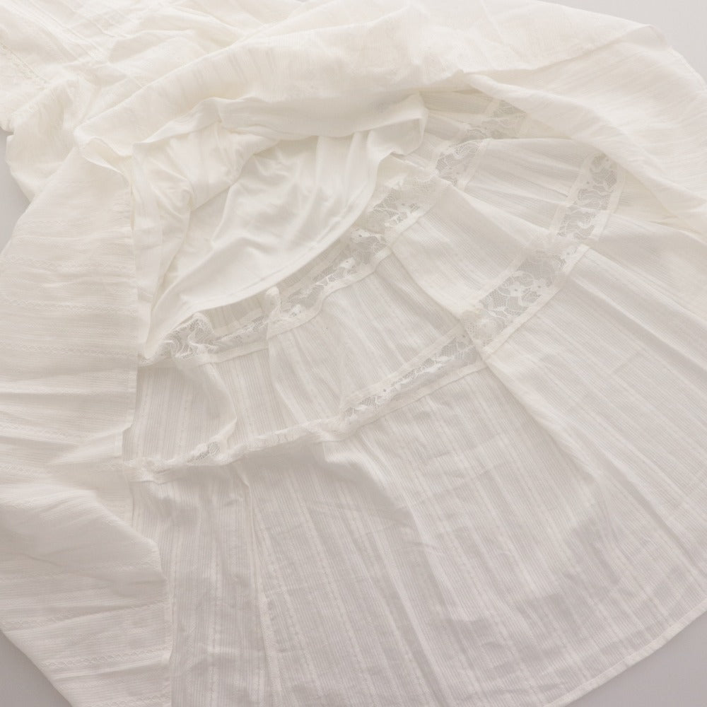 ■ YILON Long Dress Camisole Lace Women's One Size White