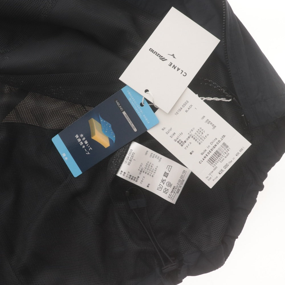 ■ CLANE × MIZUNO Blouson Jacket Long-Sleeve WATER REPELLENT TRACK Women's 1 Black Tagged Unused
