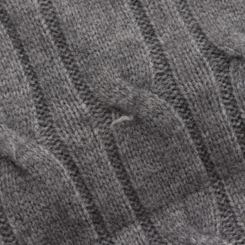 ■ Mistreass MISTREASS Blouson Padded Jacket Outerwear Knit Cable-Knit Women's One Size Gray With Tags Unused