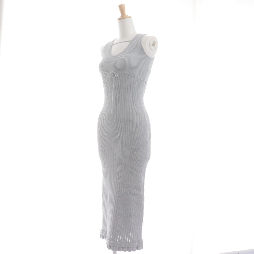 ■ YILON Set Ensemble Cardigan Dress Bear Top Women's Free Size Blue Green Gray Unused