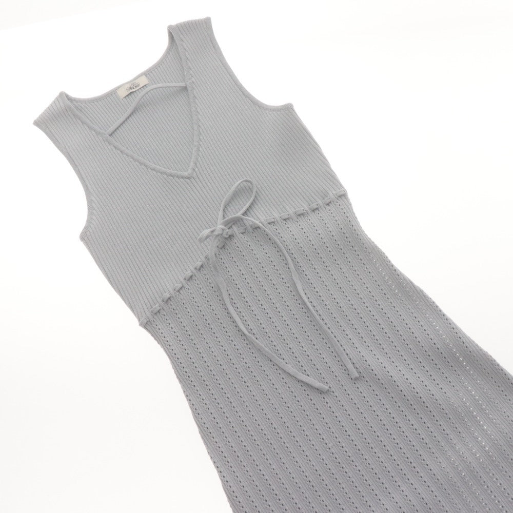 ■ YILON Set Ensemble Cardigan Dress Bear Top Women's Free Size Blue Green Gray Unused
