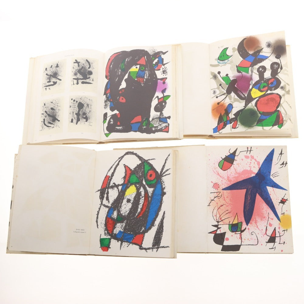 ■ JOAN MIRO LITHOGRAPHE ジョアン ミロ リトグラフ 4冊セット まとめ売り カタログレゾネ フランス語版 オリジナルリトグラフ全31点