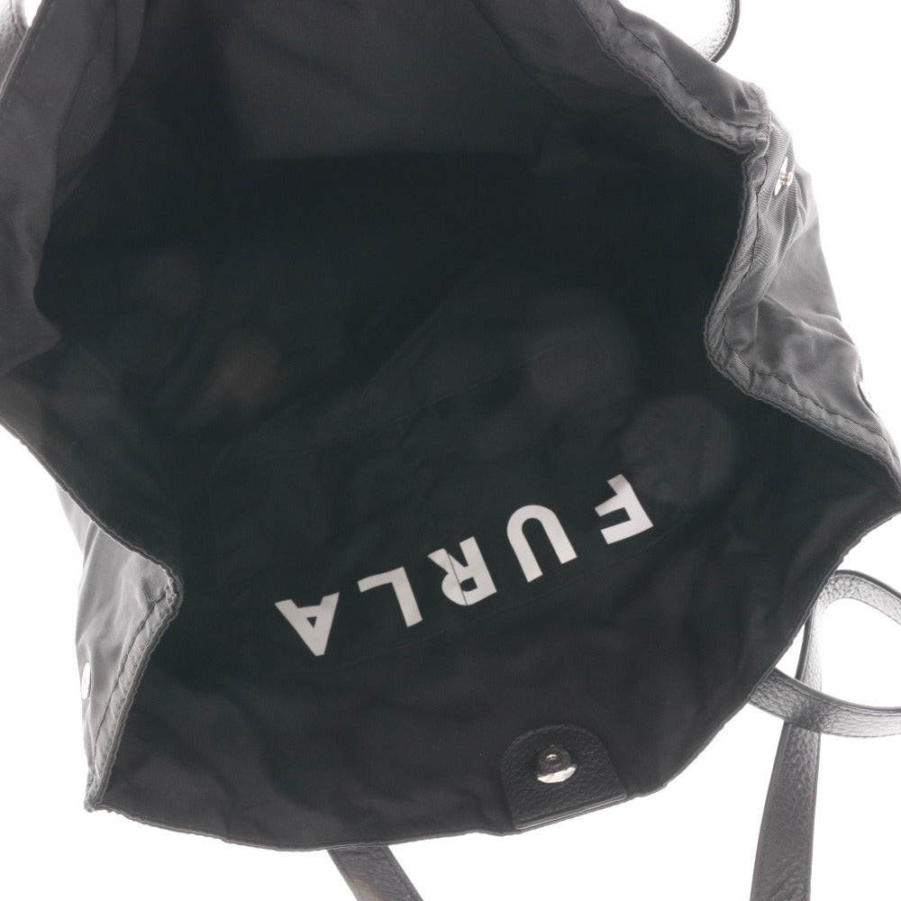 ■ FURLA フルラ トートバッグ ハンドバッグ 鞄 無地 マグネット メンズ レディース ブラック