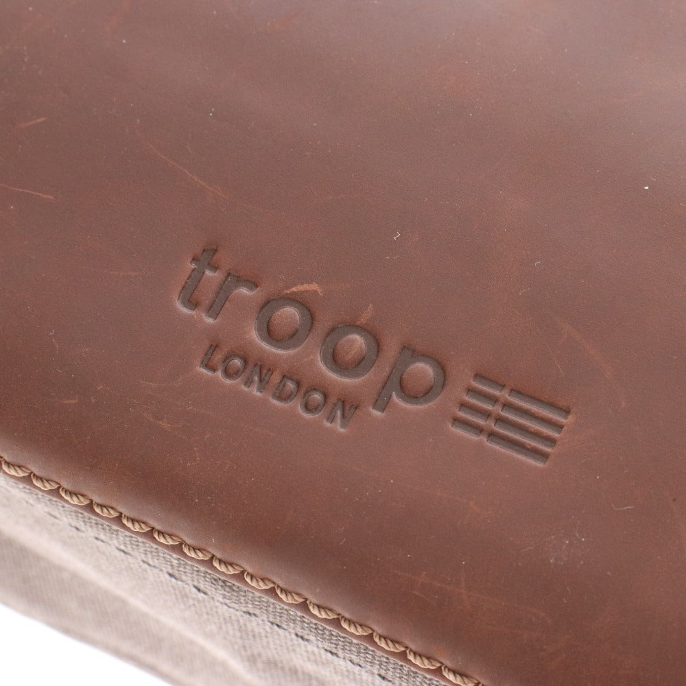 ■ troop LONDON トループロンドン ショルダーバッグ 鞄 ファスナー ポケット メンズ ブラウン