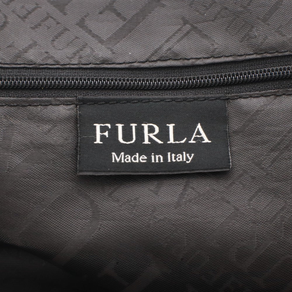 ■ FURLA フルラ トートバッグ ハンドバッグ 鞄 無地 ファスナー ポケット メンズ レディース ブラック