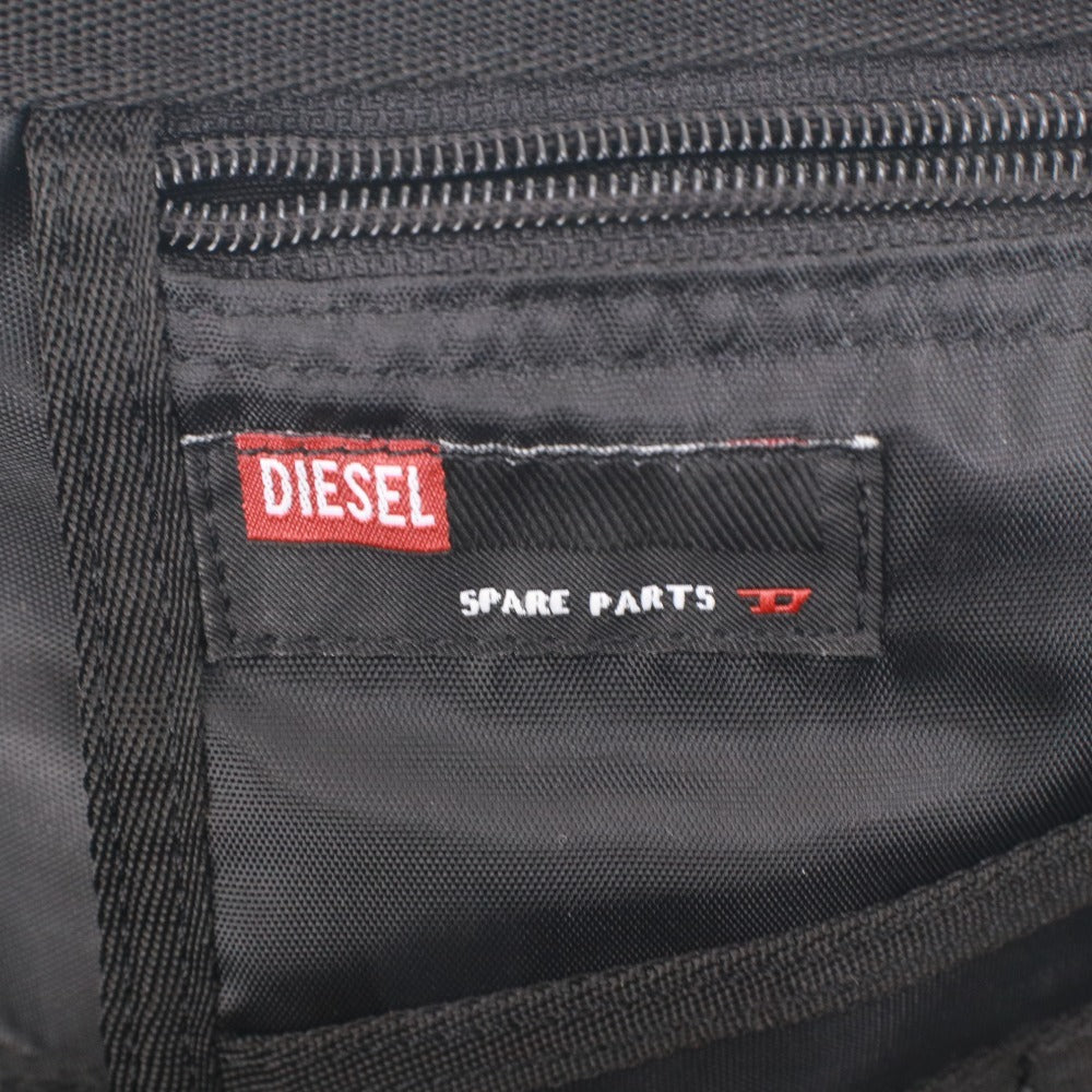 ■ DIESEL ディーゼル ボストンバッグ ショルダーバッグ 鞄 ファスナー ポケット メンズ ブラック