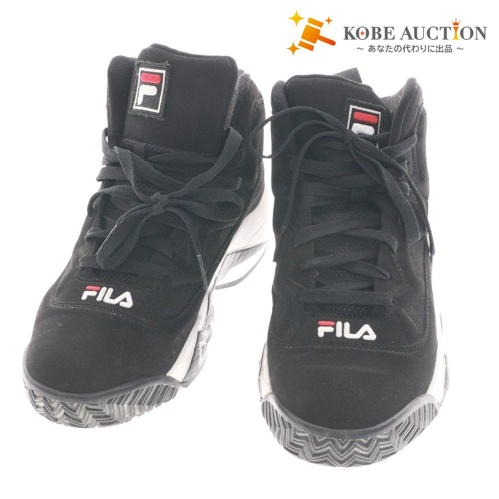 ■ FILA フィラ スニーカー シューズ 靴 マッシュバーン 1VB90140-014 紐 メンズ 28.0cm ブラック