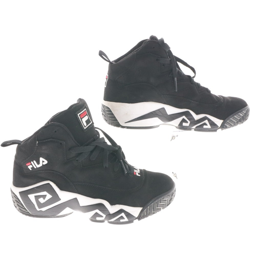 ■ FILA フィラ スニーカー シューズ 靴 マッシュバーン 1VB90140-014 紐 メンズ 28.0cm ブラック