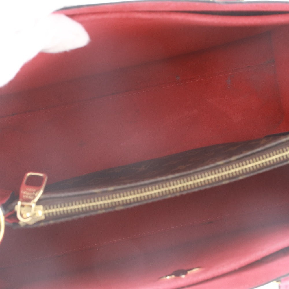 ■ ルイヴィトン LOUIS VUITTON フラワートートバッグ M43553 AH1118 鞄 ハンドバッグ ショルダー コクリコ レディース レッド ブラウン系