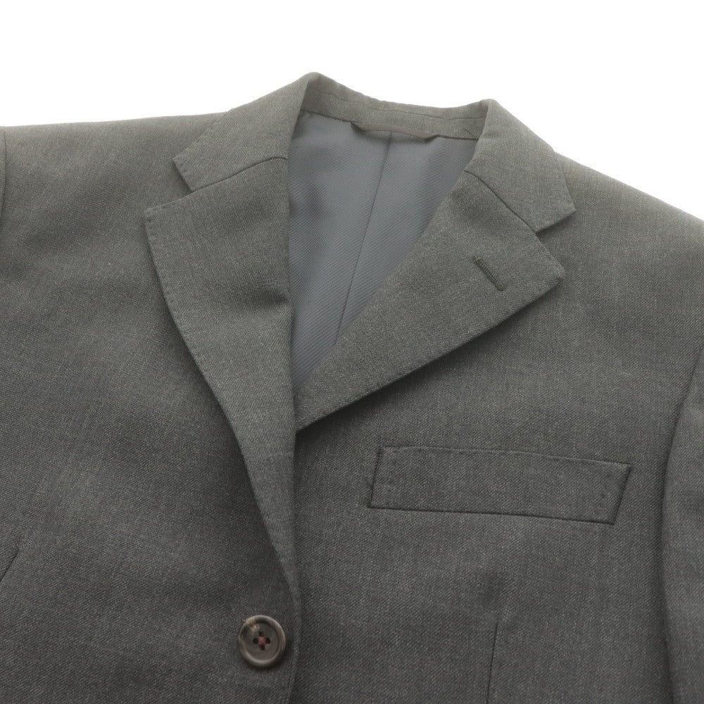 ■ azabu tailor x SMITH WOOLLENS &C麻布テーラー スーツ セットアップ 長袖ジャケット 44A(S相当) パンツ 79(M相当)メンズ ダークグレー