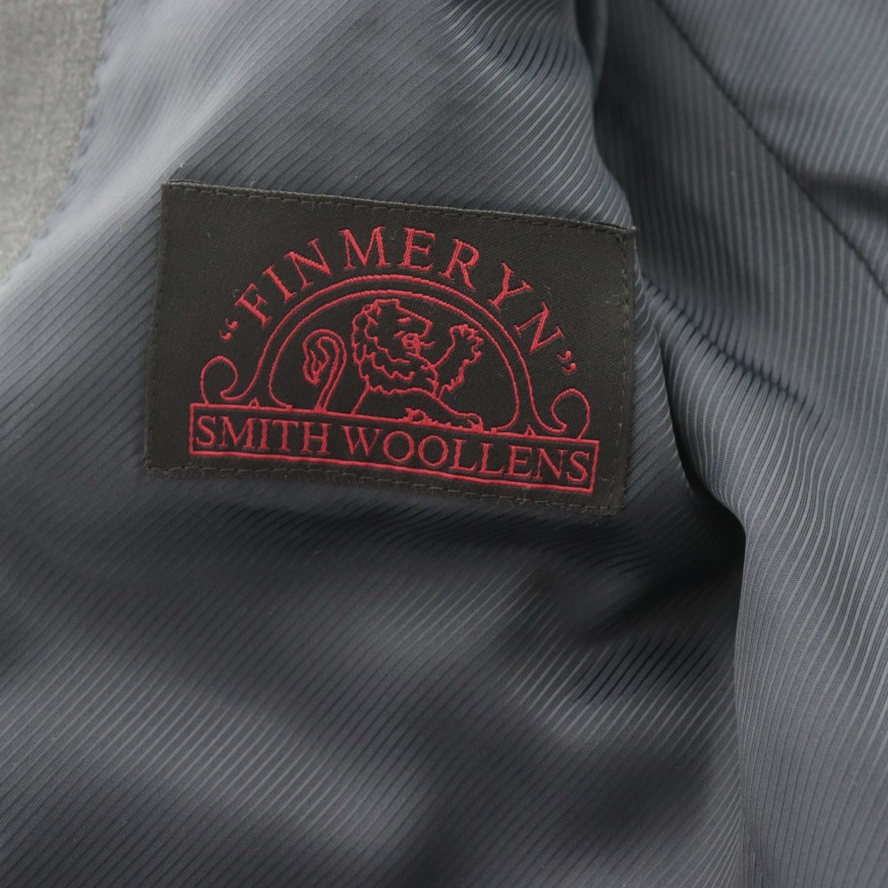 ■ azabu tailor x SMITH WOOLLENS &C麻布テーラー スーツ セットアップ 長袖ジャケット 44A(S相当) パンツ 79(M相当)メンズ ダークグレー