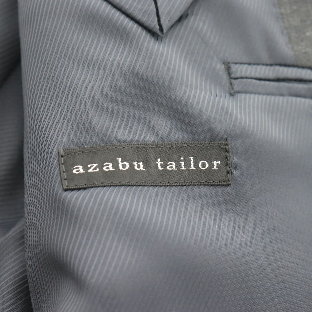 ■ azabu tailor x SMITH WOOLLENS &C麻布テーラー スーツ セットアップ 長袖ジャケット 44A(S相当) パンツ 79(M相当)メンズ ダークグレー