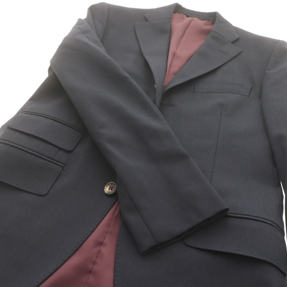 ■ azabu tailor x SMITH WOOLLENS &C麻布テーラー スーツ セットアップ 長袖ジャケット 44A(S相当) パンツ 79(M相当)メンズ ネイビー