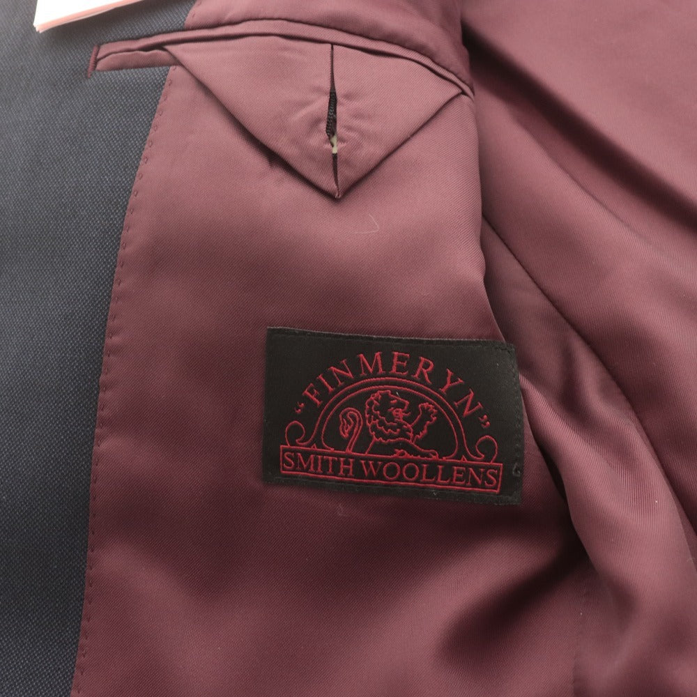 ■ azabu tailor x SMITH WOOLLENS &C麻布テーラー スーツ セットアップ 長袖ジャケット 44A(S相当) パンツ 79(M相当)メンズ ネイビー