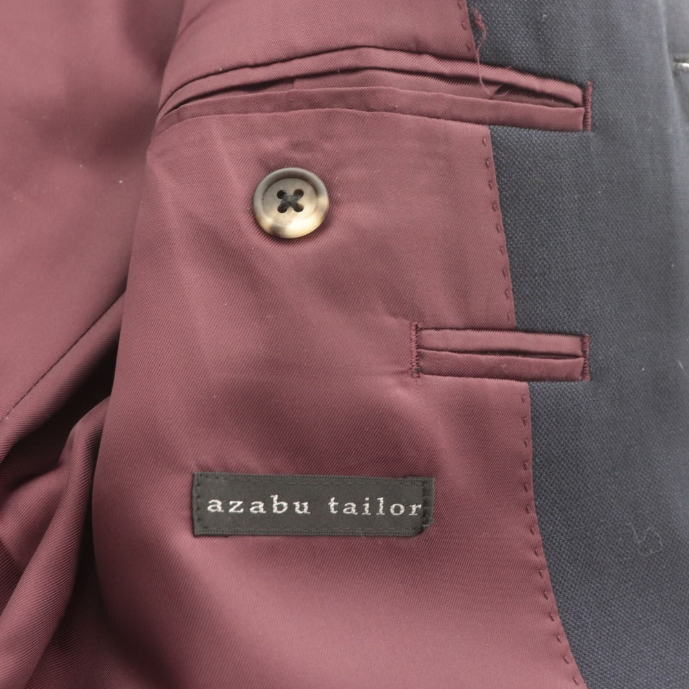 ■ azabu tailor x SMITH WOOLLENS &C麻布テーラー スーツ セットアップ 長袖ジャケット 44A(S相当) パンツ 79(M相当)メンズ ネイビー