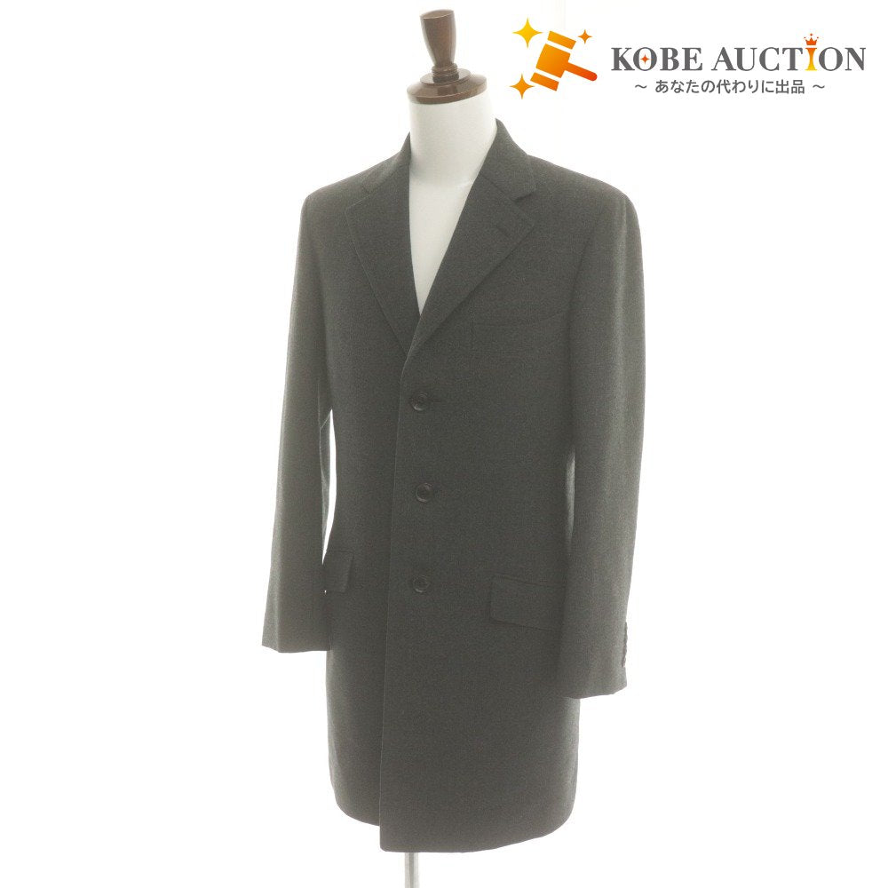 ■ azabu tailor x Grand Marquis ＆C麻布テーラー チェスターコート 長袖 アウター メンズ 46A (M相当) ダークグレー