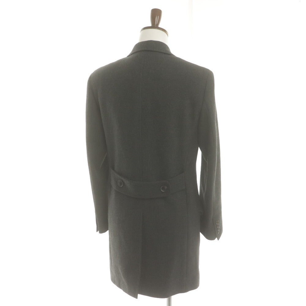 ■ azabu tailor x Grand Marquis ＆C麻布テーラー チェスターコート 長袖 アウター メンズ 46A (M相当) ダークグレー
