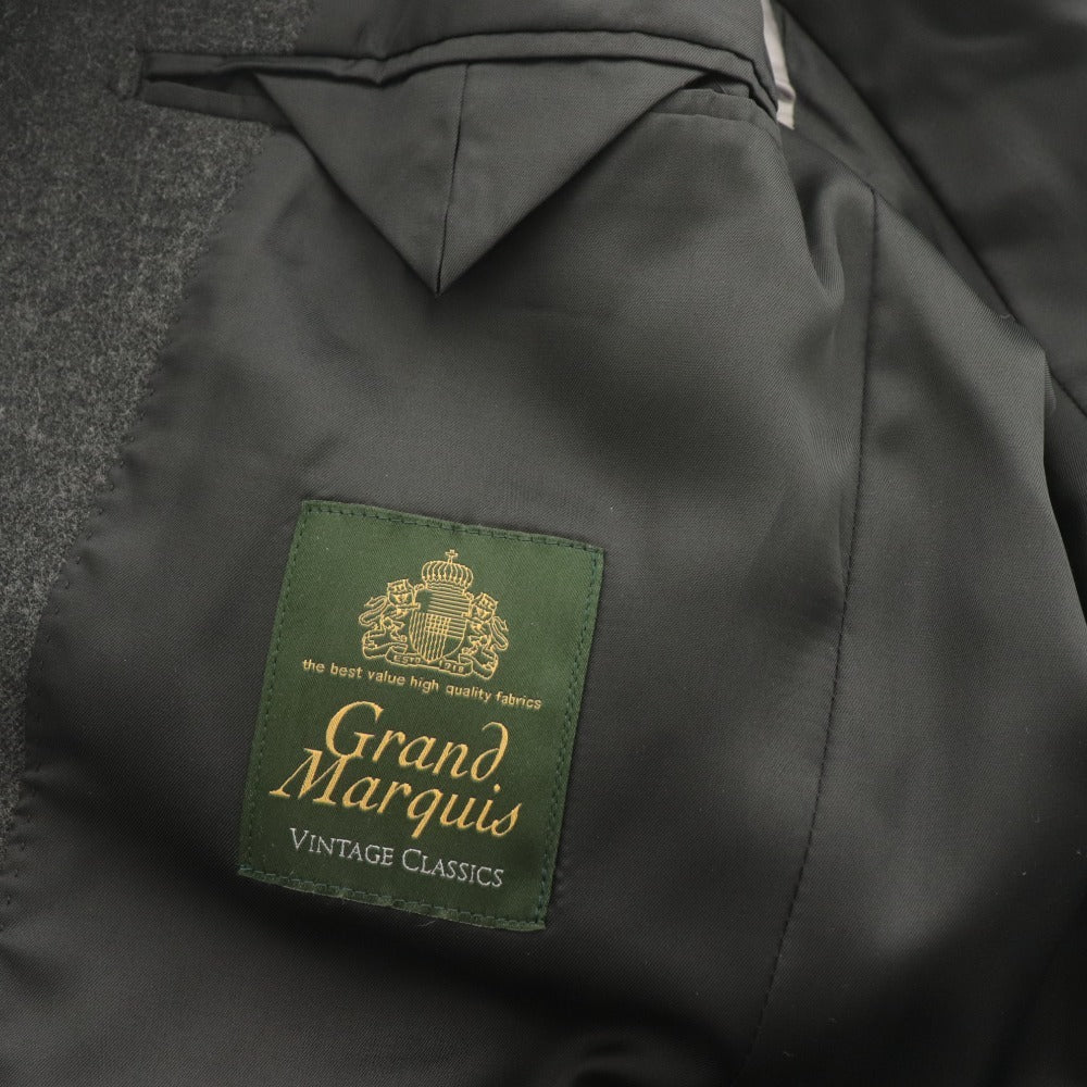 ■ azabu tailor x Grand Marquis ＆C麻布テーラー チェスターコート 長袖 アウター メンズ 46A (M相当) ダークグレー