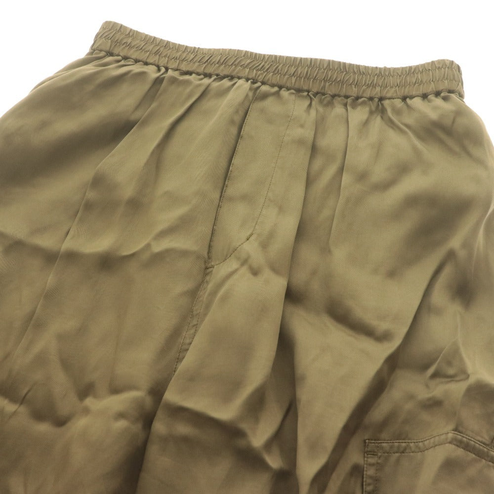 ■ プレインピープル PLAIN PEOPLE パンツ ロング ボトムス ウエストゴム レディース 2(M相当）カーキ