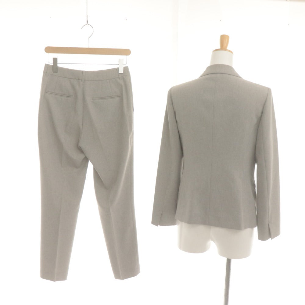 ■ アンタイトル セットアップ スーツ ジャケット パンツ トップス ボトムス 薄手 レディース 1(S相当）ライトグレー