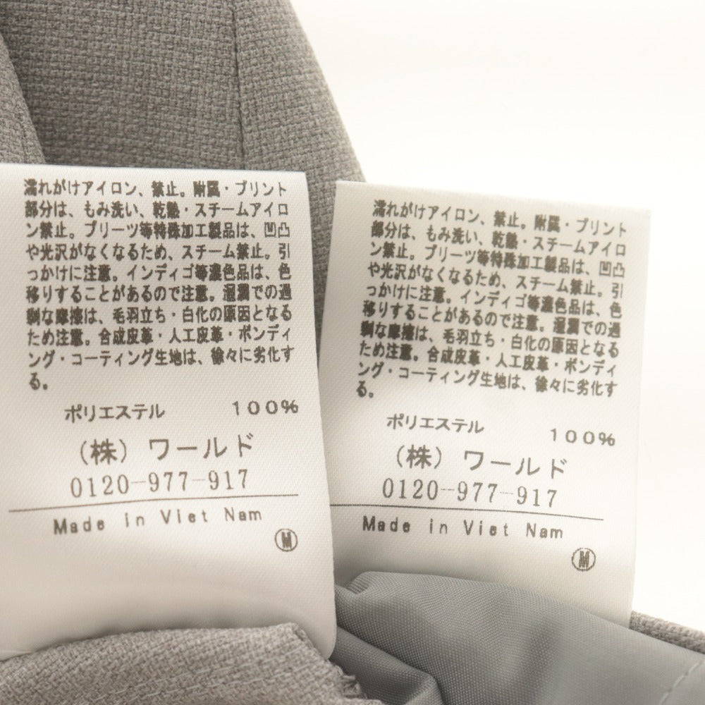 ■ アンタイトル セットアップ スーツ ジャケット パンツ トップス ボトムス 薄手 レディース 1(S相当）ライトグレー