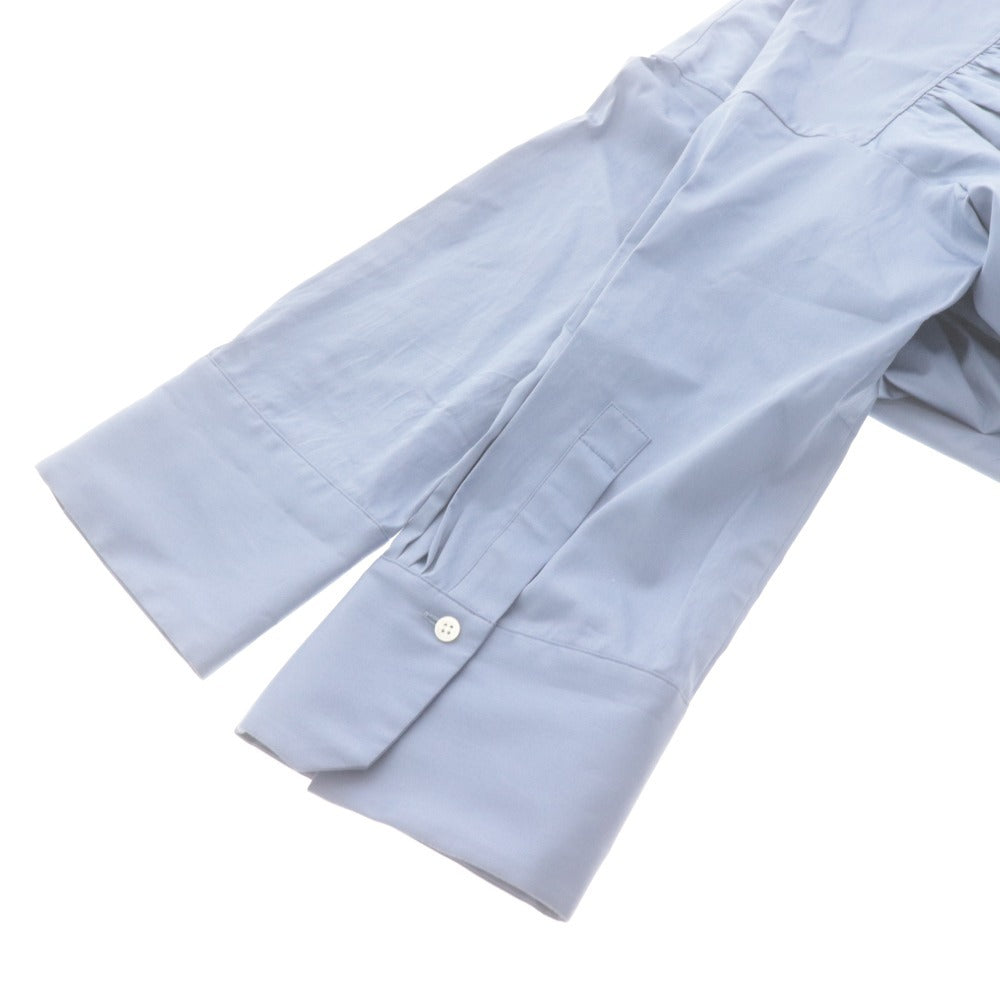 ■ プレインピープル PLAIN PEOPLE プルオーバー シャツ ブラウス 長袖 トップス レディース 9号 ライトブルー