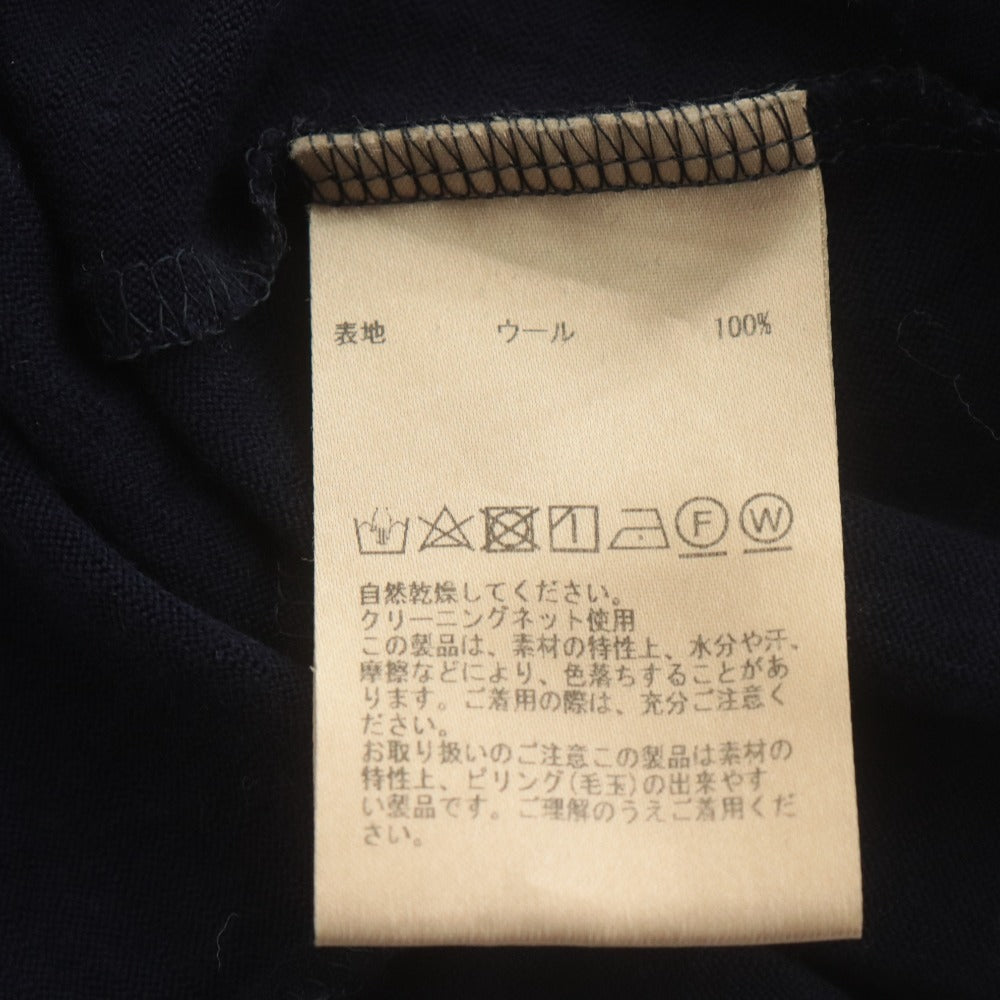 ■ プレインピープル PLAIN PEOPLE ワンピース 長袖 トップス ボトムス フード ジップ 日本製 レディース 2(M相当）ネイビー