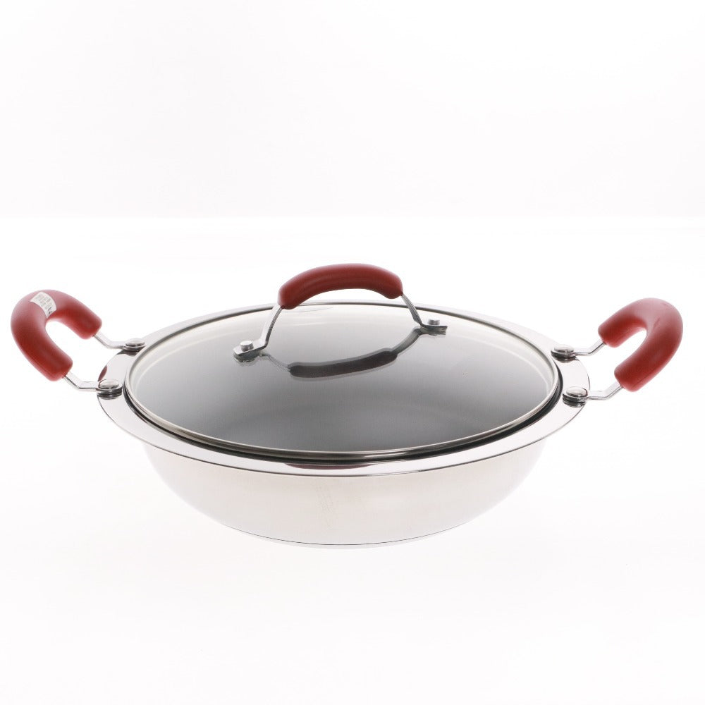 ■ Meyer マイヤー 鍋 ホットポット 24cm 両手鍋 調理器具 ステンレス 蓋 新品 未使用 箱付き