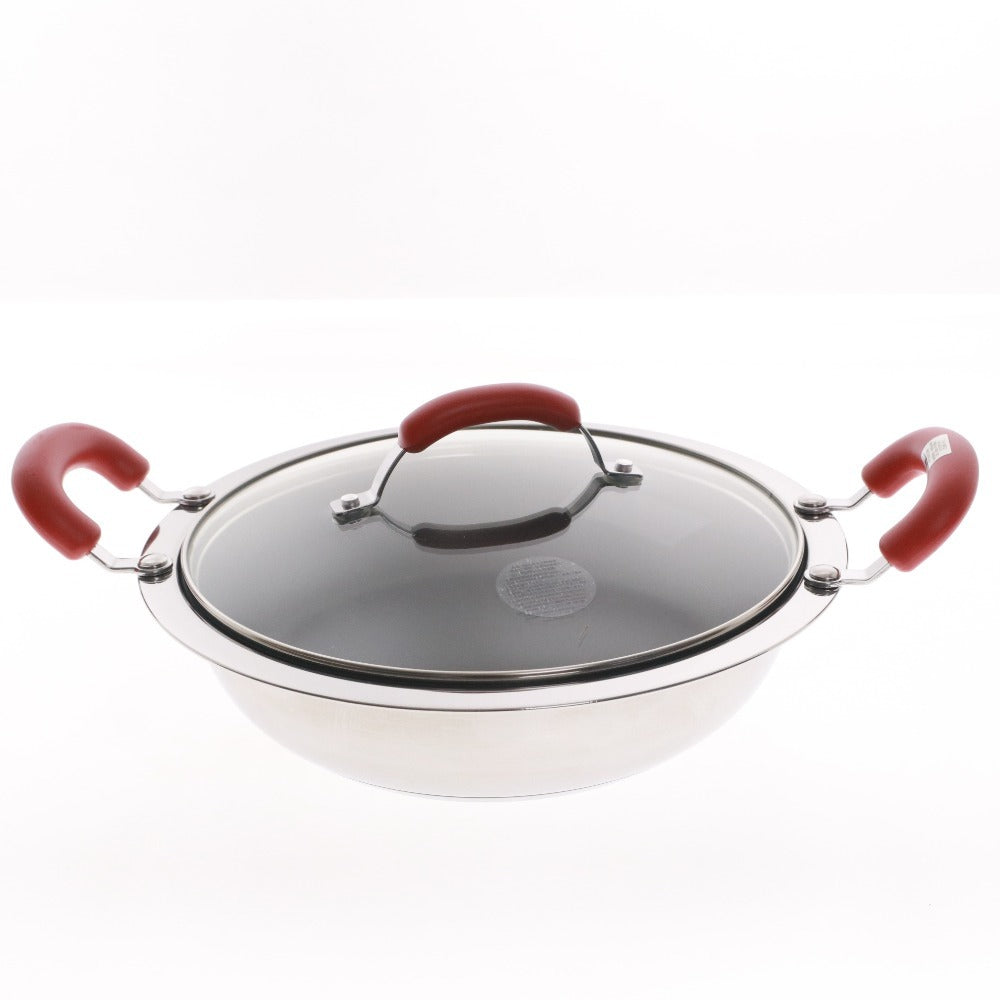 ■ Meyer マイヤー 鍋 ホットポット 24cm 両手鍋 調理器具 ステンレス 蓋 新品 未使用 箱付き