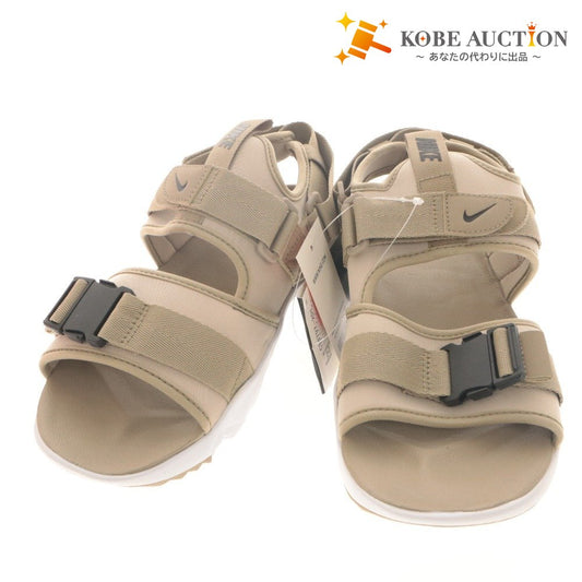■ ナイキ キャニオンサンダル 靴 NIKE CANYON SANDAL CL8797-201 カジュアル メンズ 27cm カーキ 白 タグ,箱付き 未使用(汚れ有)