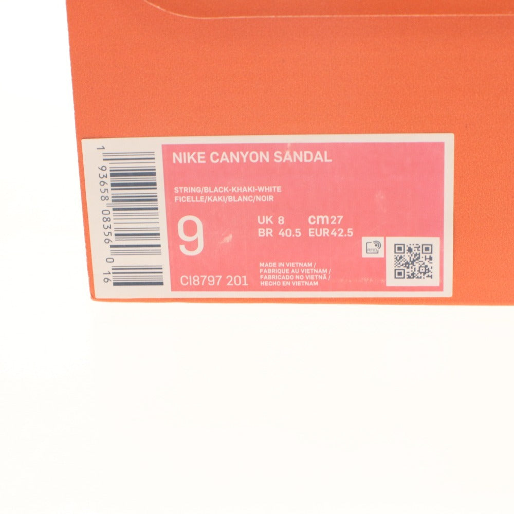 ■ ナイキ キャニオンサンダル 靴 NIKE CANYON SANDAL CL8797-201 カジュアル メンズ 27cm カーキ 白 タグ,箱付き 未使用(汚れ有)
