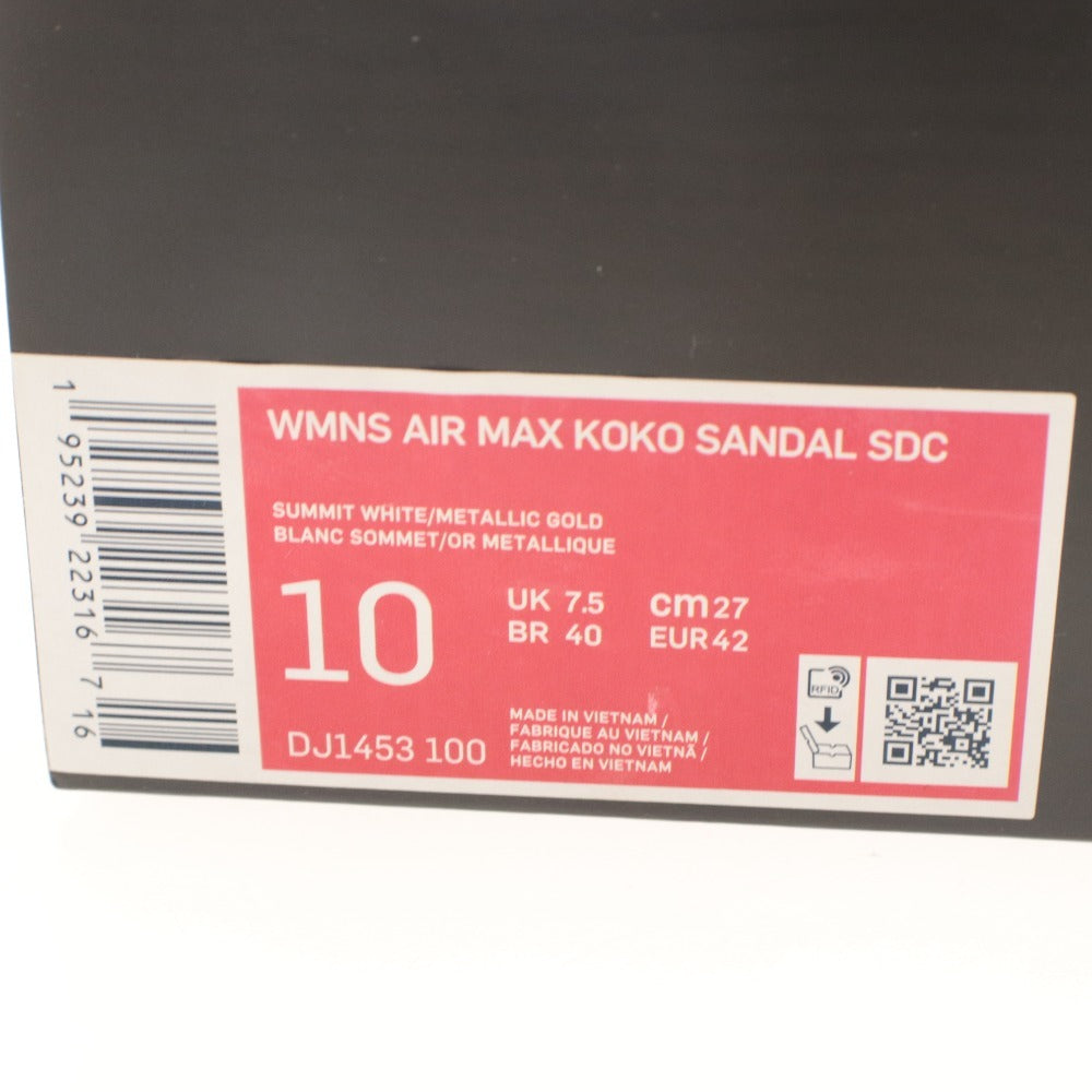 ■ NIKE ナイキ サンダル WMNS AIR MAX KOKO SANDAL SDC エアマックス 紐 レディース メンズ 27cm サミットホワイト タグ,箱付き 未使用