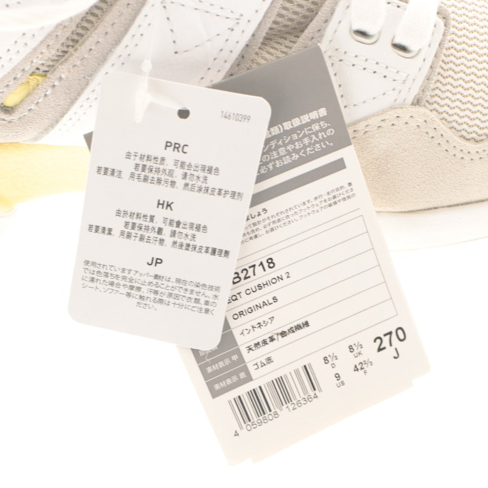 ■ adidas アディダス スニーカー 靴 EQT CUSHION 2 EASYEL/FTWWHT/GRETWO DB2718 メンズ 27cm タグ,箱付き 未使用(訳あり)