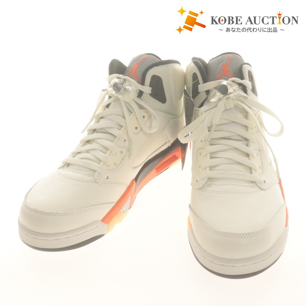 ■ NIKE ナイキ スニーカー AIR JORDAN 5 RETRO Sail Orange Blaze エア ジョーダン 5 レトロ DC1060-100 メンズ 28cm 箱,タグ付き 未使用