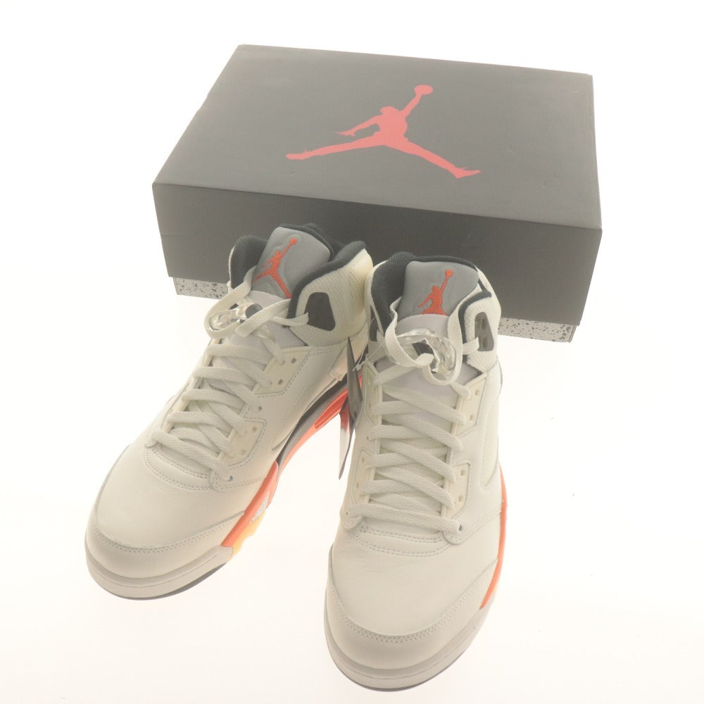 ■ NIKE ナイキ スニーカー AIR JORDAN 5 RETRO Sail Orange Blaze エア ジョーダン 5 レトロ DC1060-100 メンズ 28cm 箱,タグ付き 未使用