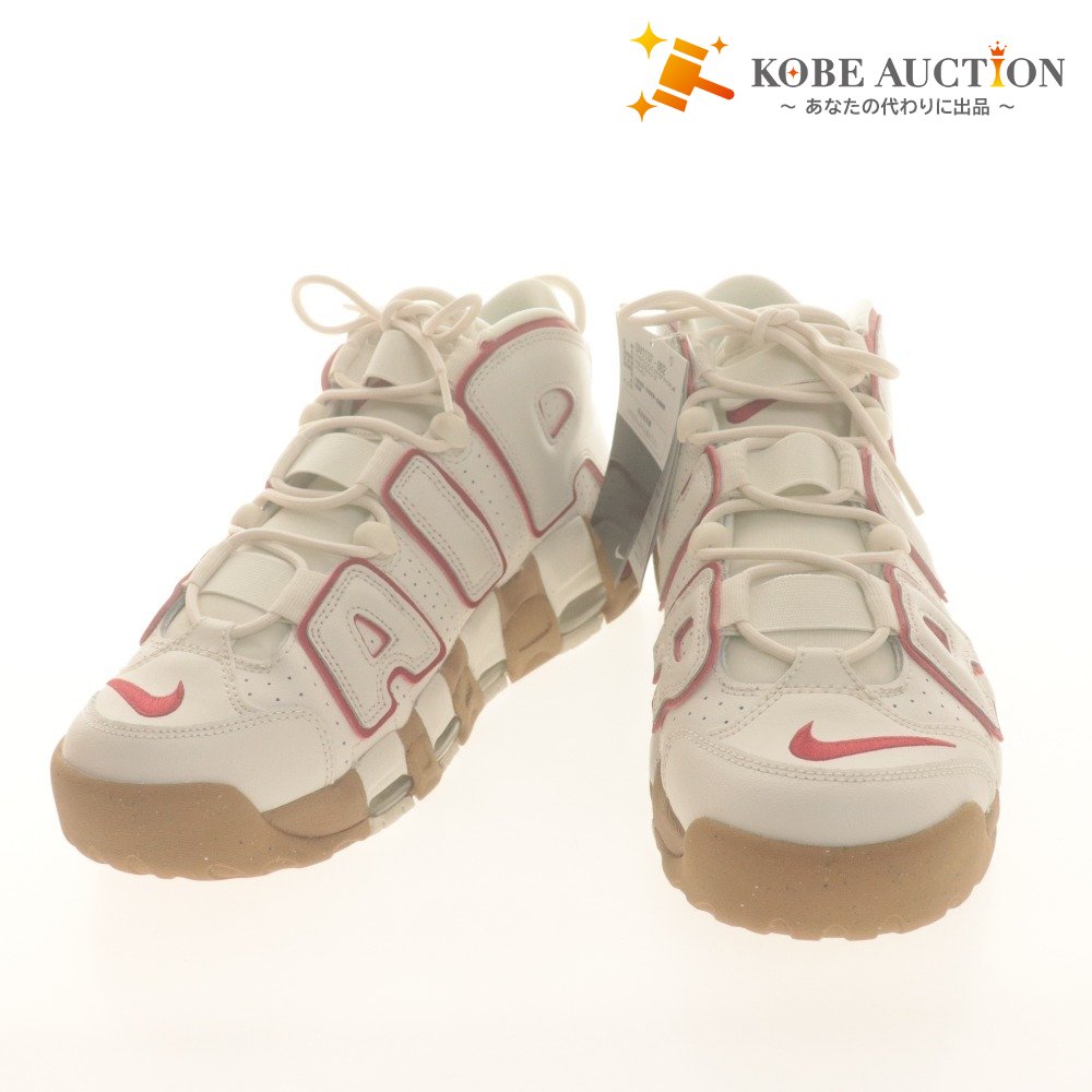 ■ ナイキ スニーカー 靴 W AIR MORE UPTEMPO ウィメンズ エア モア アップテンポ ホワイト/レッド/ガム メンズ 28cm タグ,箱付き 未使用