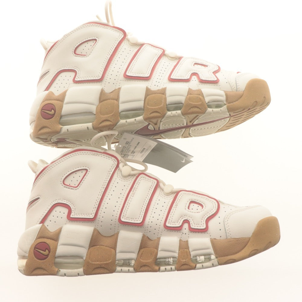 ■ ナイキ スニーカー 靴 W AIR MORE UPTEMPO ウィメンズ エア モア アップテンポ ホワイト/レッド/ガム メンズ 28cm タグ,箱付き 未使用