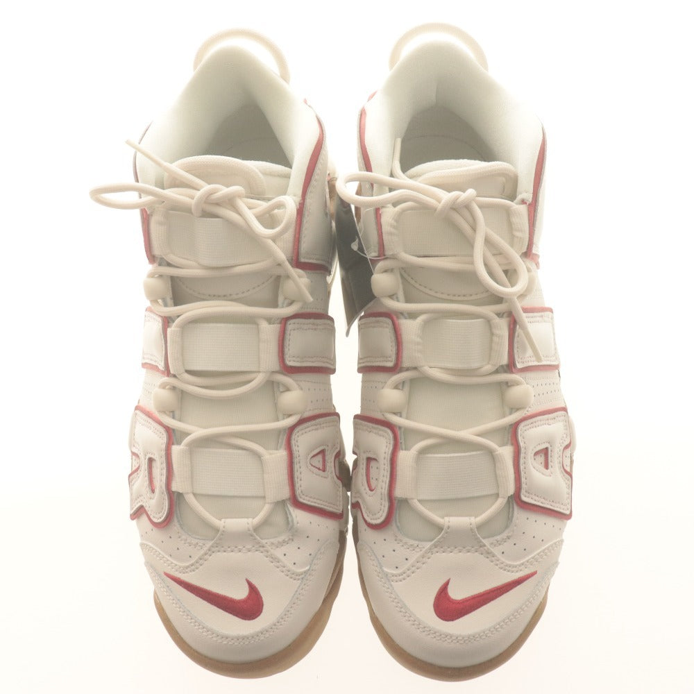 ■ ナイキ スニーカー 靴 W AIR MORE UPTEMPO ウィメンズ エア モア アップテンポ ホワイト/レッド/ガム メンズ 28cm タグ,箱付き 未使用