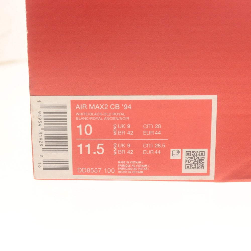 ■ ナイキ スニーカー Air Max 2 CB '94 エア マックス ホワイト/ブラックーオールドロイヤル DD8557-100 メンズ 28cm タグ,箱付き 未使用