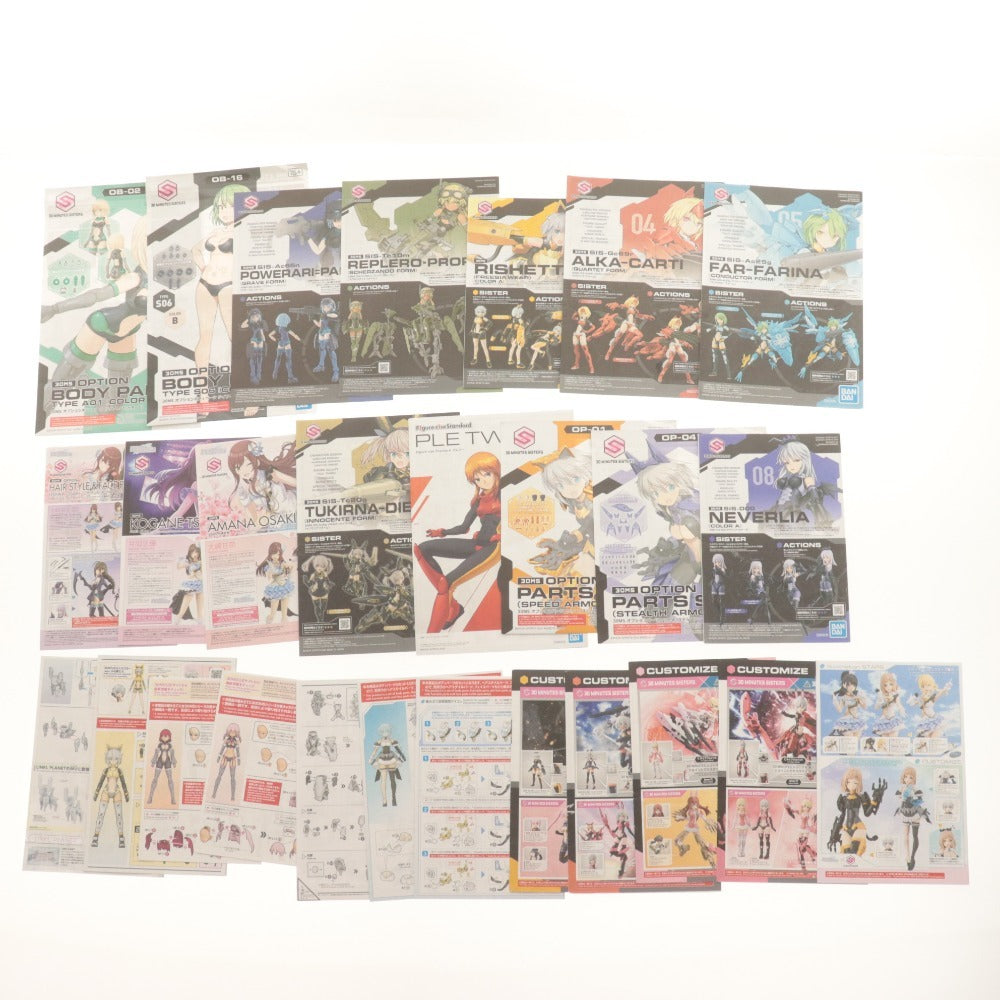 ■ プラモデル 30MS 組立品 21点セット まとめ売り レプロレ/ツキルナ/プルツー/リシェッタ/ソウレイ/ツアナ/ファル/千雪 等 ジャンク