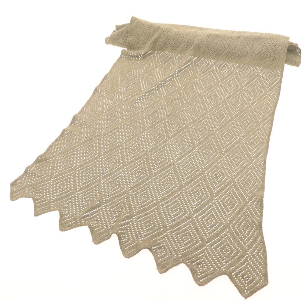 Giorgio Armani Long Knit Stole, Large, Women's and Men's, Khaki Gray