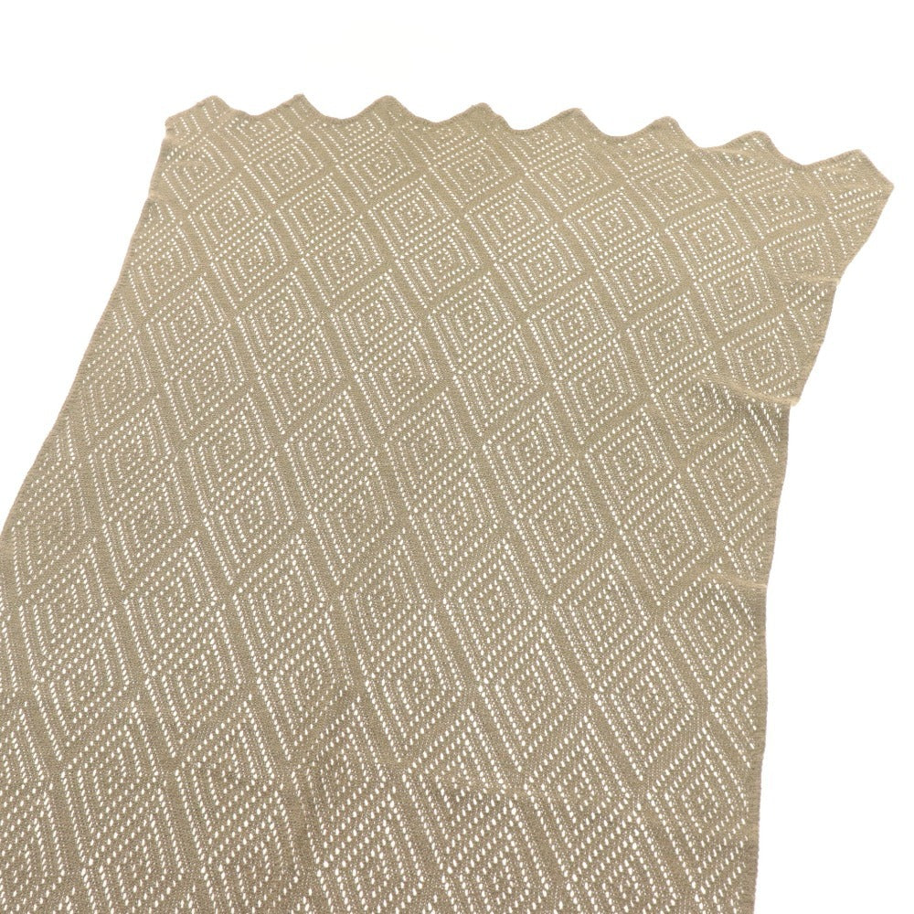 Giorgio Armani Long Knit Stole, Large, Women's and Men's, Khaki Gray