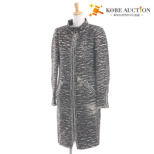 ■ シャネル CHANEL コート 長袖 P38954V28272 アウター ロングジャケット ジップアップ レディース 34（xs~s相当） ブラック系