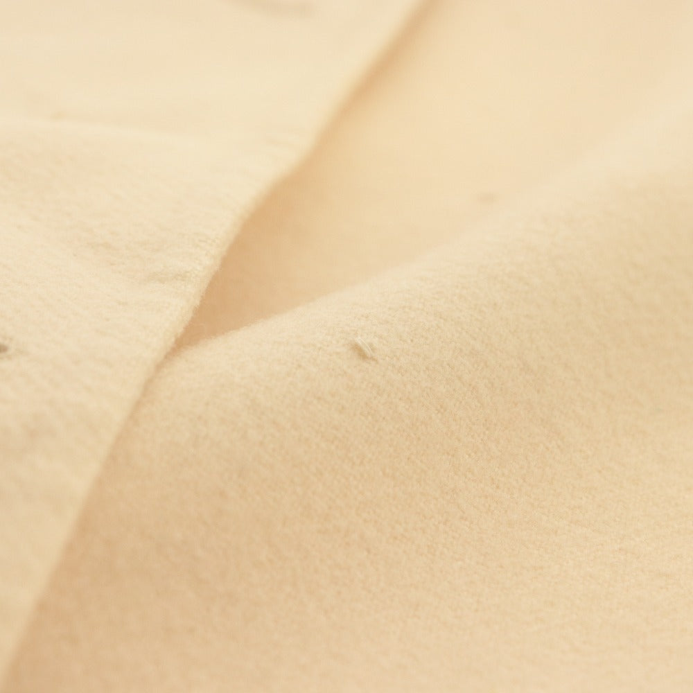 ■ Salvatore Ferragamo coat jacket, long sleeves, outerwear, virgin wool, women's, size S, ivory, defective